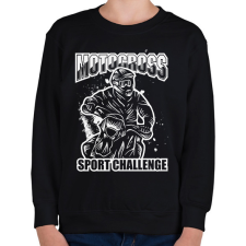 PRINTFASHION Motocross - Gyerek pulóver - Fekete gyerek pulóver, kardigán