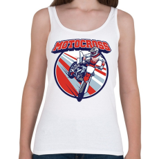 PRINTFASHION Motocross - Női atléta - Fehér