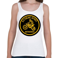 PRINTFASHION motocross - Női atléta - Fehér női trikó