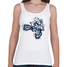 PRINTFASHION Motocross  - Női atléta - Fehér női trikó