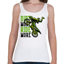 PRINTFASHION Motocross - Női atléta - Fehér női trikó