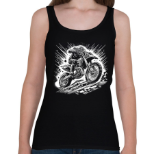 PRINTFASHION motocross - Női atléta - Fekete női trikó