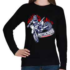 PRINTFASHION Motocross - Női pulóver - Fekete női pulóver, kardigán