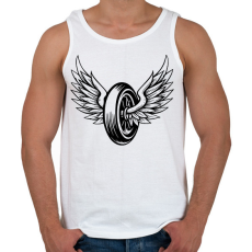 PRINTFASHION motor - Férfi atléta - Fehér