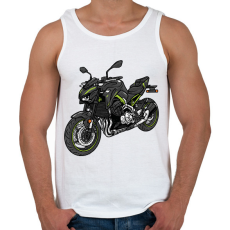 PRINTFASHION motor - Férfi atléta - Fehér