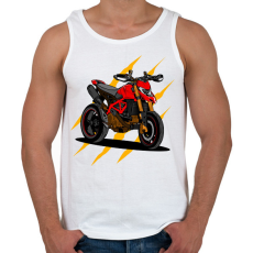 PRINTFASHION Motor  - Férfi atléta - Fehér