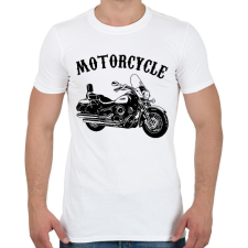 PRINTFASHION motor - Férfi póló - Fehér férfi póló