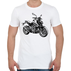 PRINTFASHION motor - Férfi póló - Fehér