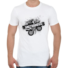 PRINTFASHION motor - Férfi póló - Fehér férfi póló