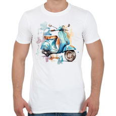 PRINTFASHION Motor  - Férfi póló - Fehér