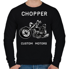 PRINTFASHION Motor - Férfi pulóver - Fekete