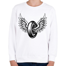 PRINTFASHION motor - Gyerek pulóver - Fehér gyerek pulóver, kardigán