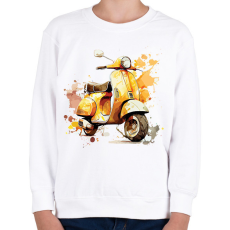 PRINTFASHION Motor  - Gyerek pulóver - Fehér