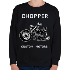 PRINTFASHION Motor - Gyerek pulóver - Fekete