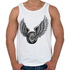 PRINTFASHION Motor kerék - Férfi atléta - Fehér