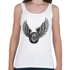 PRINTFASHION Motor kerék - Női atléta - Fehér