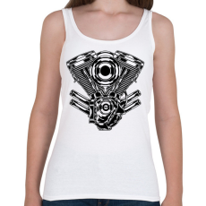 PRINTFASHION motor - Női atléta - Fehér