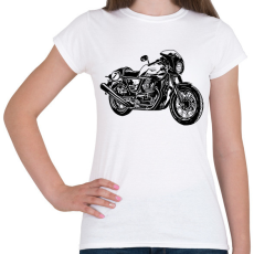 PRINTFASHION motor - Női póló - Fehér