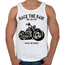 PRINTFASHION motorcycle  - Férfi atléta - Fehér atléta, trikó