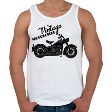 PRINTFASHION Motorcycle  - Férfi atléta - Fehér