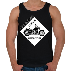 PRINTFASHION motorcycle - Férfi atléta - Fekete