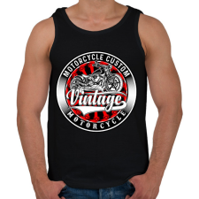 PRINTFASHION motorcycle - Férfi atléta - Fekete atléta, trikó