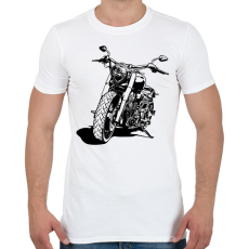 PRINTFASHION Motorcycle - Férfi póló - Fehér
