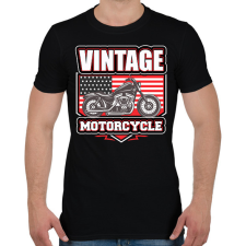 PRINTFASHION Motorcycle - Férfi póló - Fekete férfi póló