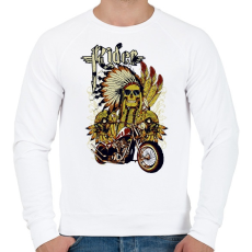 PRINTFASHION motorcycle - Férfi pulóver - Fehér