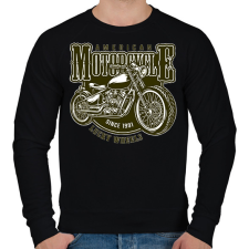 PRINTFASHION Motorcycle  - Férfi pulóver - Fekete férfi pulóver, kardigán