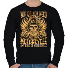 PRINTFASHION Motorcycle - Férfi pulóver - Fekete férfi pulóver, kardigán
