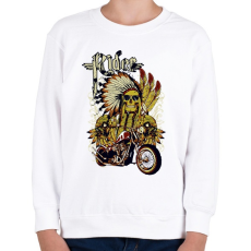 PRINTFASHION motorcycle - Gyerek pulóver - Fehér