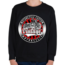 PRINTFASHION motorcycle - Gyerek pulóver - Fekete