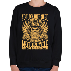 PRINTFASHION Motorcycle - Gyerek pulóver - Fekete