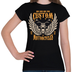 PRINTFASHION Motorcycle - Női póló - Fekete