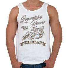 PRINTFASHION Motoros 03 - Legendary Racers - Férfi atléta - Fehér