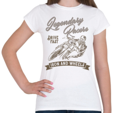 PRINTFASHION Motoros 03 - Legendary Racers - Női póló - Fehér női póló