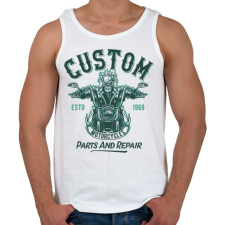 PRINTFASHION Motoros 07 - Parts and repair - Férfi atléta - Fehér atléta, trikó