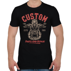 PRINTFASHION Motoros 08 - Parts and repair - Férfi póló - Fekete