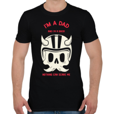 PRINTFASHION Motoros Apa - Férfi póló - Fekete férfi póló