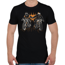 PRINTFASHION Motoros barátság - Férfi póló - Fekete férfi póló