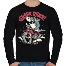 PRINTFASHION Motoros cápa - Férfi pulóver - Fekete férfi pulóver, kardigán