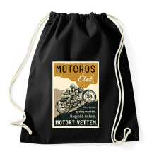 PRINTFASHION Motoros élet - Sportzsák, Tornazsák - Fekete tornazsák