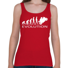 PRINTFASHION Motoros evolúció - Női atléta - Cseresznyepiros női trikó