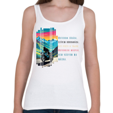 PRINTFASHION Motoros - Női atléta - Fehér