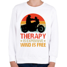 PRINTFASHION motoros póló - Gyerek pulóver - Fehér gyerek pulóver, kardigán