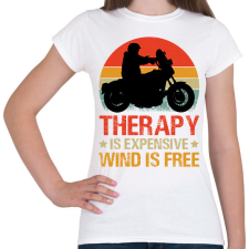 PRINTFASHION motoros póló - Női póló - Fehér női póló