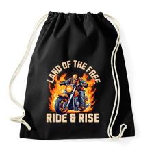 PRINTFASHION Motoros szabadság - Sportzsák, Tornazsák - Fekete tornazsák