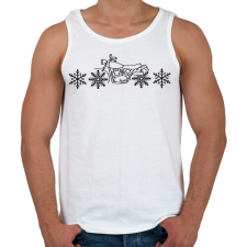 PRINTFASHION motoros téli - Férfi atléta - Fehér atléta, trikó