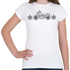 PRINTFASHION motoros téli - Női póló - Fehér